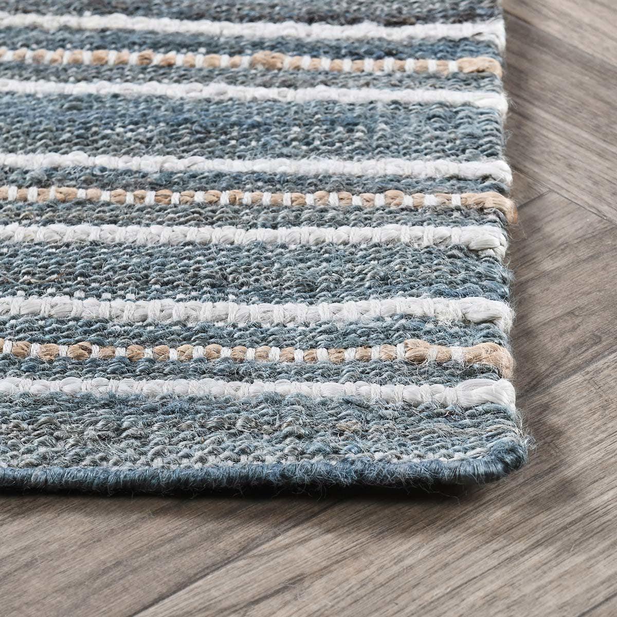 Del Mar Rug - Aqua Blue/Multi - 2.6'x8'