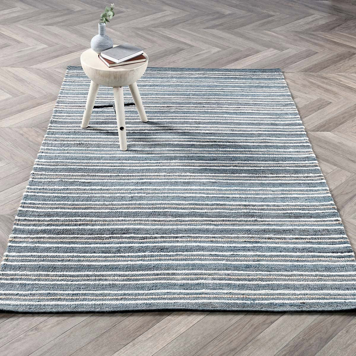 Del Mar Rug - Aqua Blue/Multi - 2.6'x8'