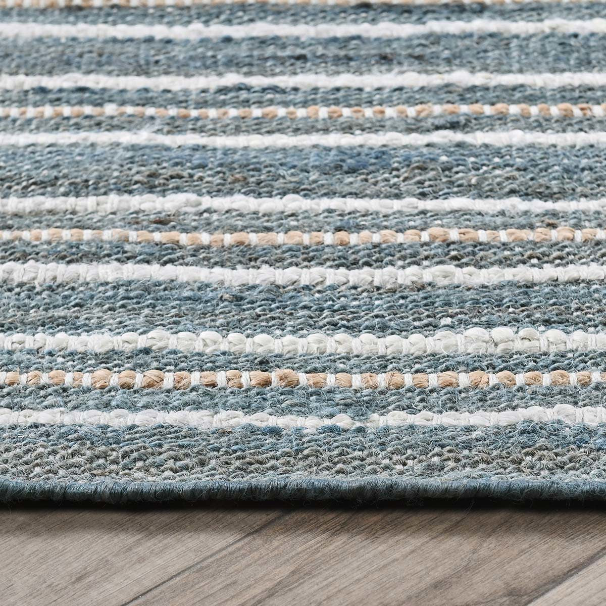 Del Mar Rug - Aqua Blue/Multi - 2.6'x8'