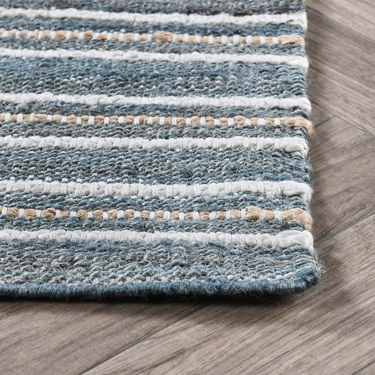 Del Mar Rug - Aqua Blue/Multi - 2.6'x8'
