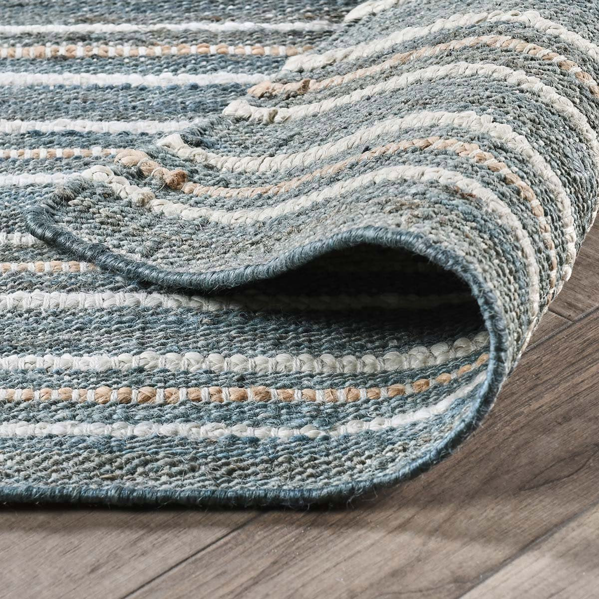 Del Mar Rug - Aqua Blue/Multi - 2.6'x8'