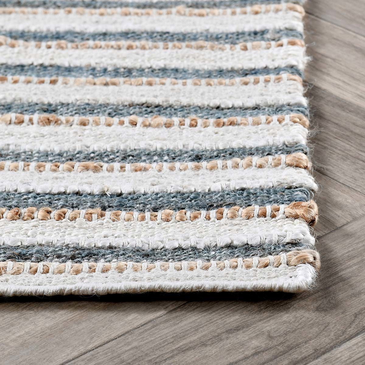 Del Mar Rug - Ivory/Aqua - 2'x3'