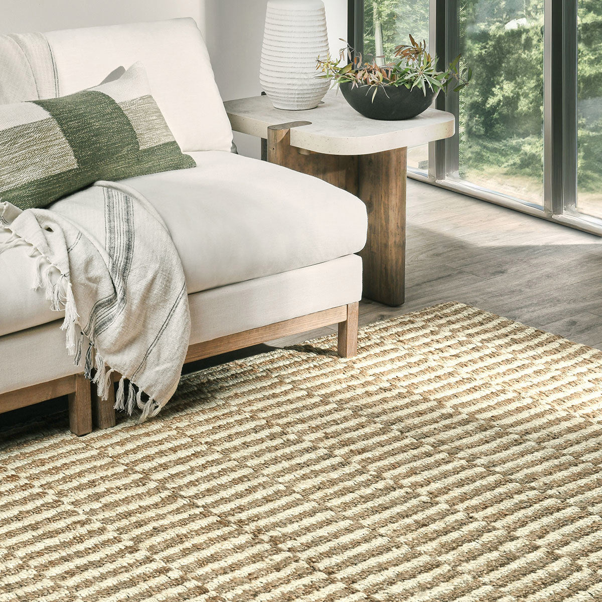 Monterey Jute Rug - Ivory/Natural - 2'x3'