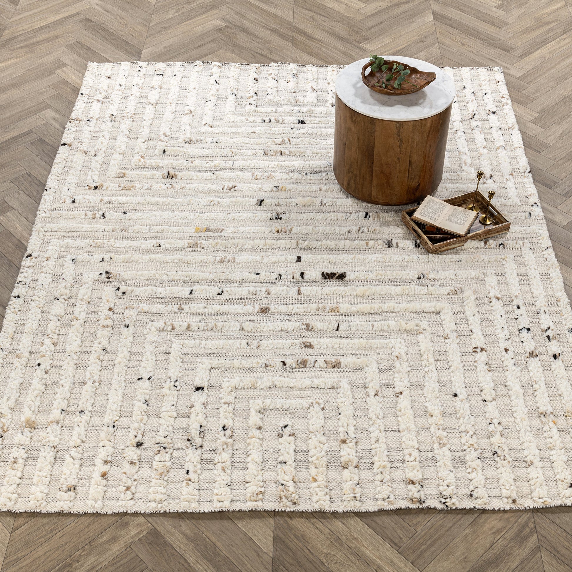 Tahoe Wool Rug - Ivory - 2'x3'