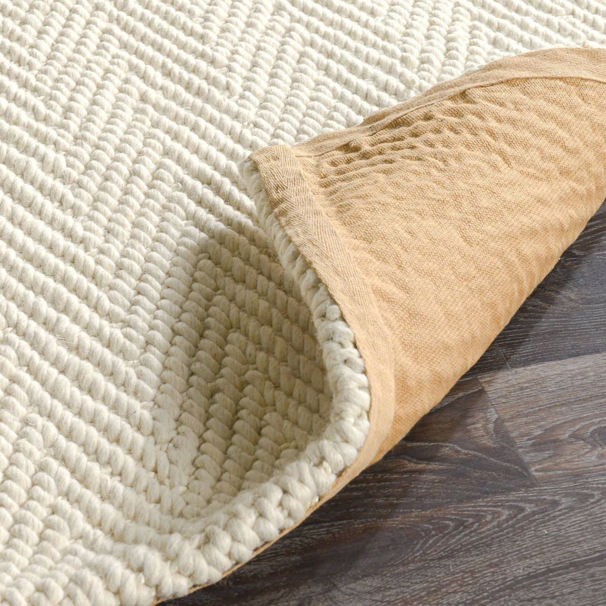 Herringbone Wool/Jute Ivory