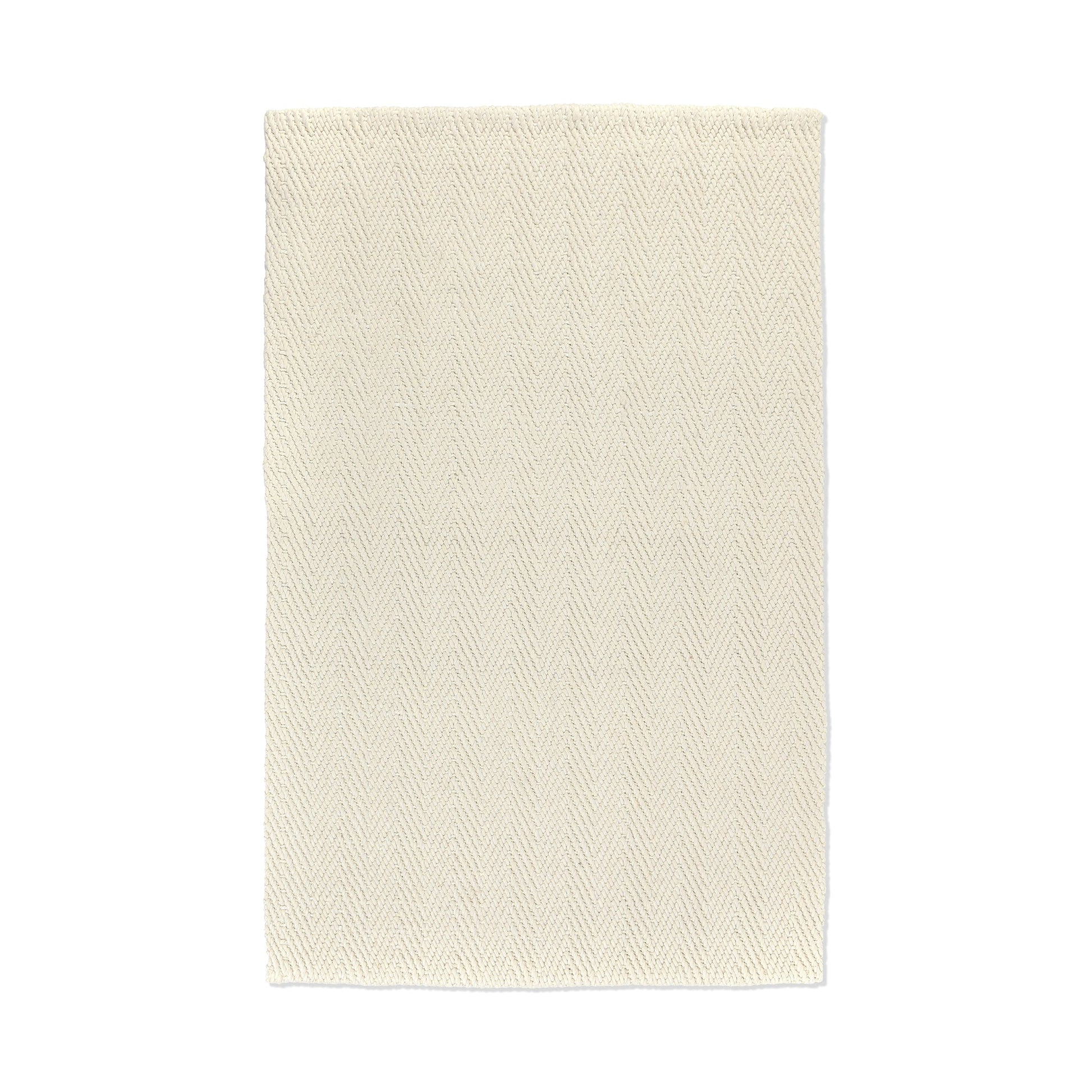 Herringbone Wool/Jute Rug - Ivory - 5'x8'