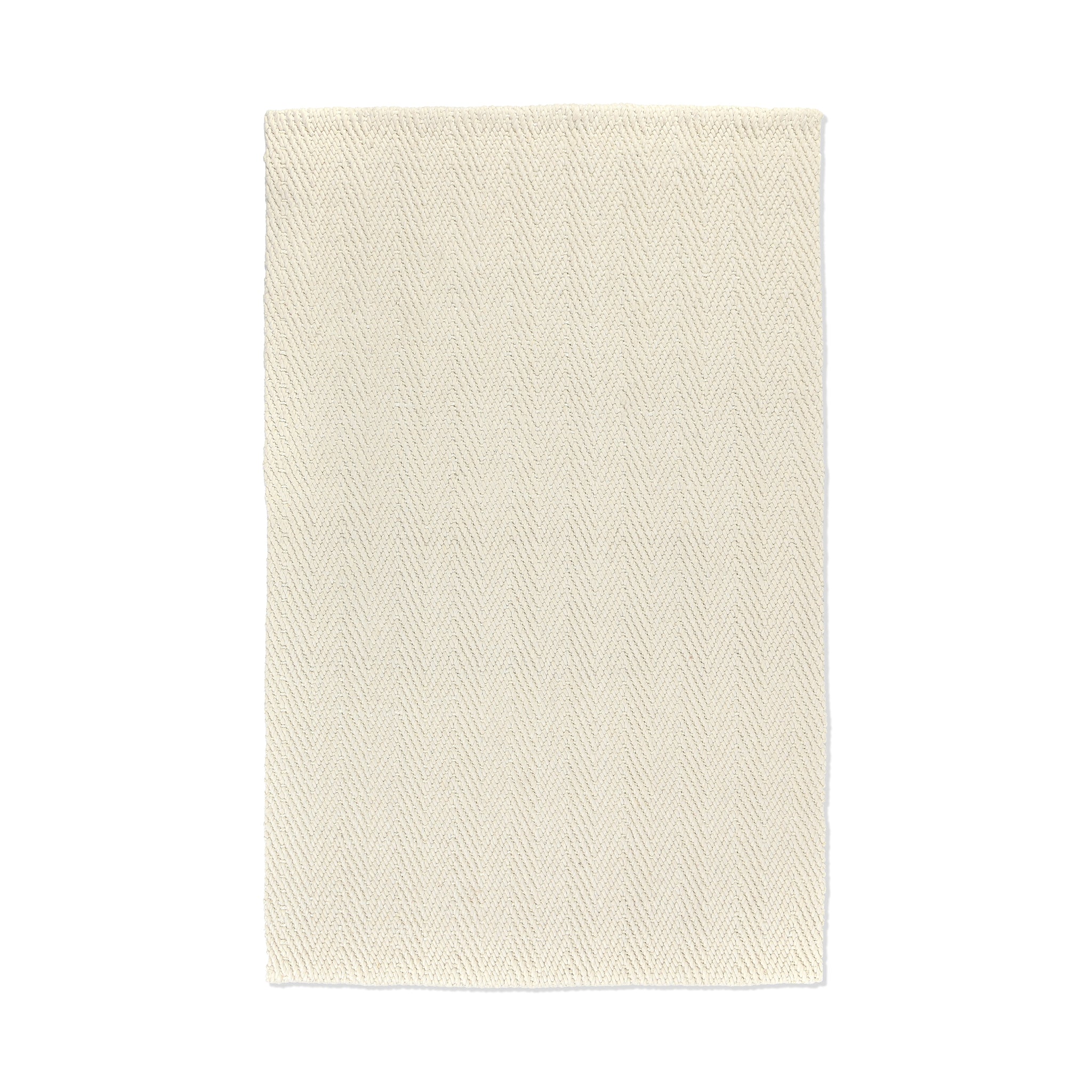 Herringbone Wool/Jute Rug - Ivory - 5'x8'