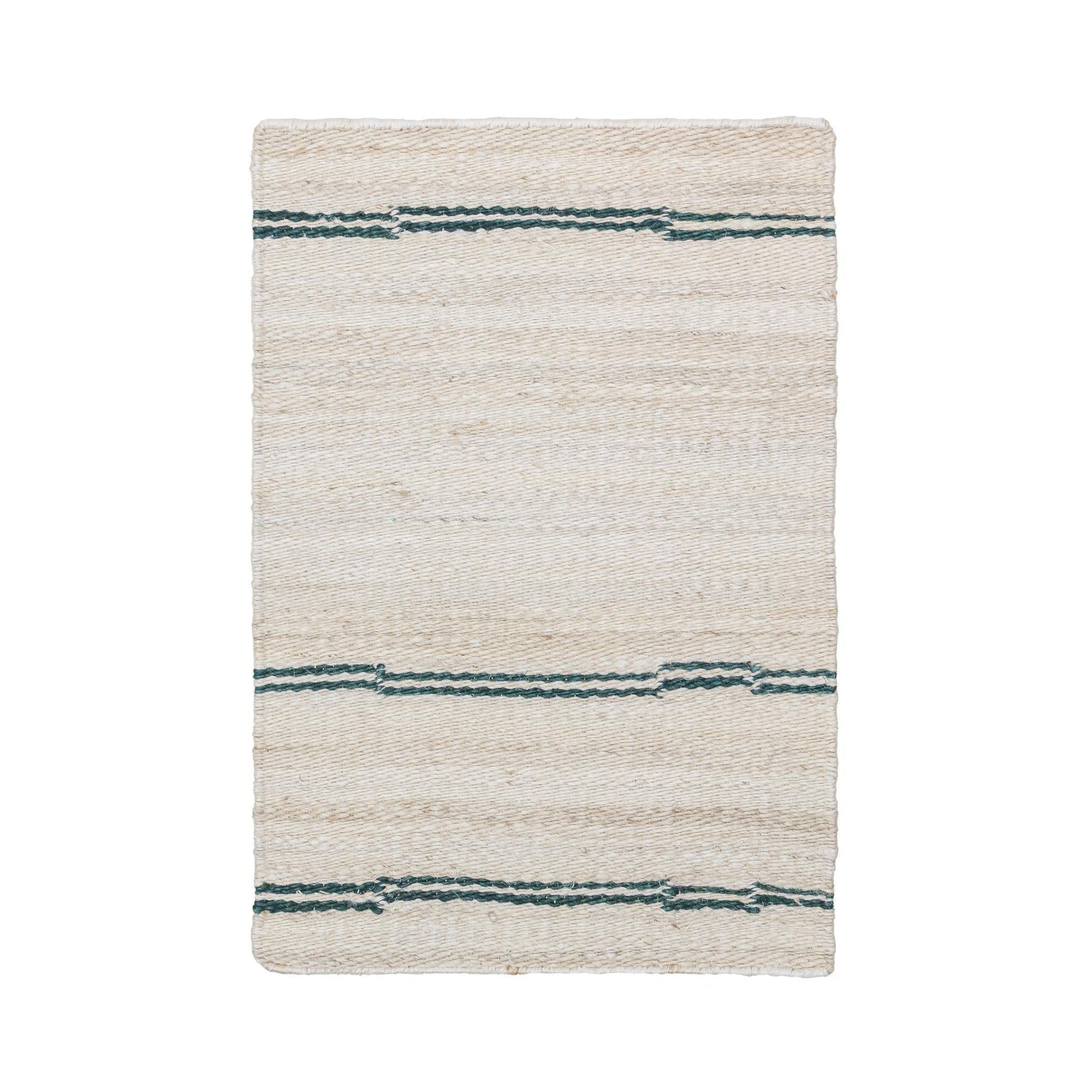 Sunderland Jute Stripe Rug - Ivory/Dark Blue - 2'x3'