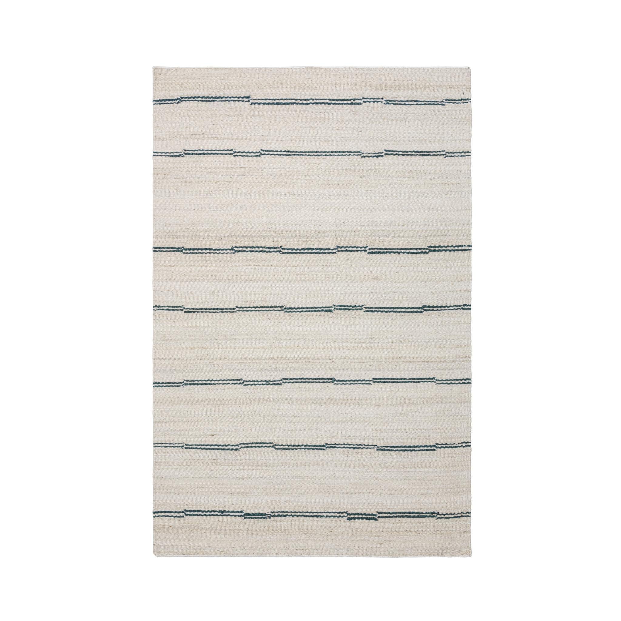 Sunderland Jute Stripe Rug - Ivory/Dark Blue - 2'x3'