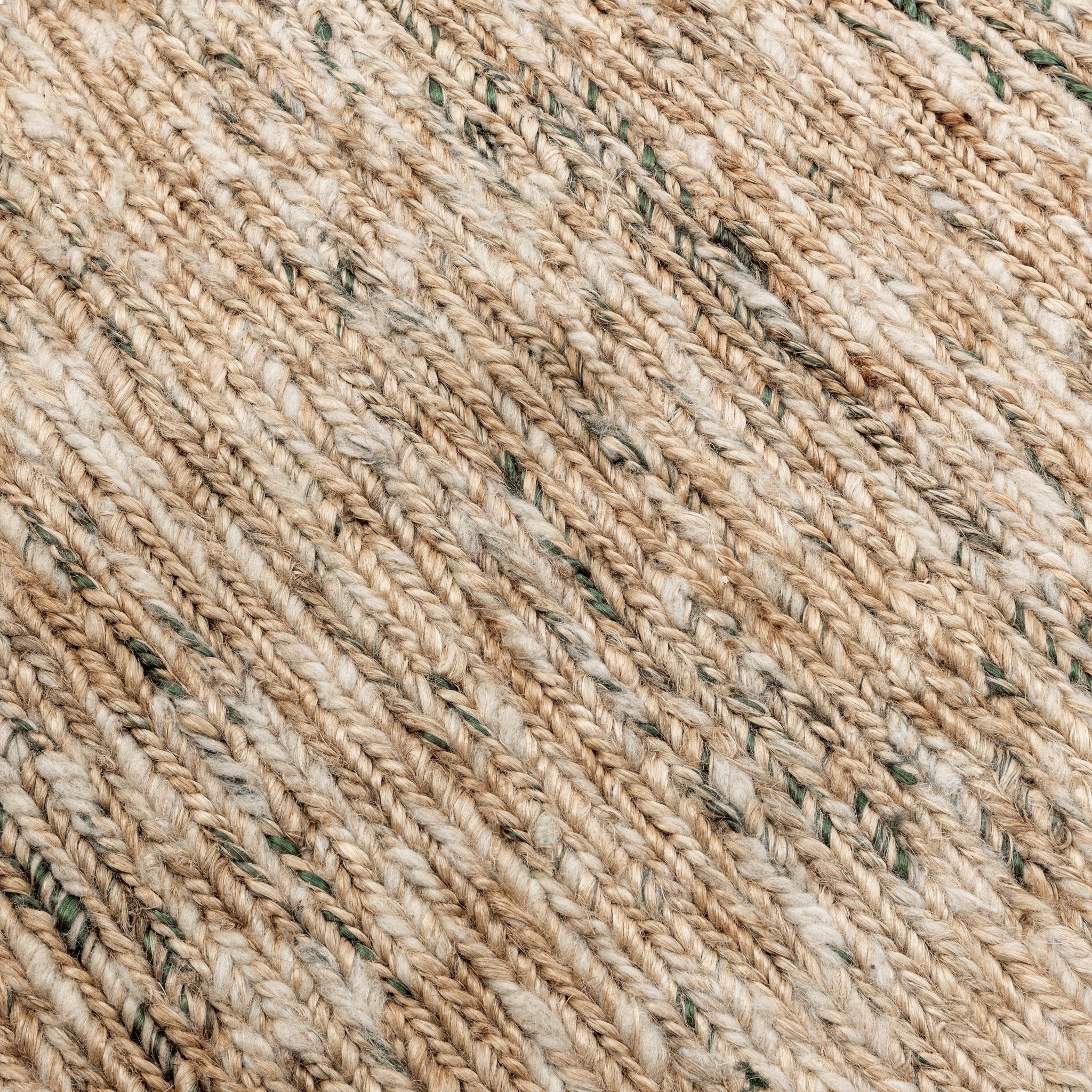 Hayward Soumak Jute Rug -Natural/Green - 2'x3'