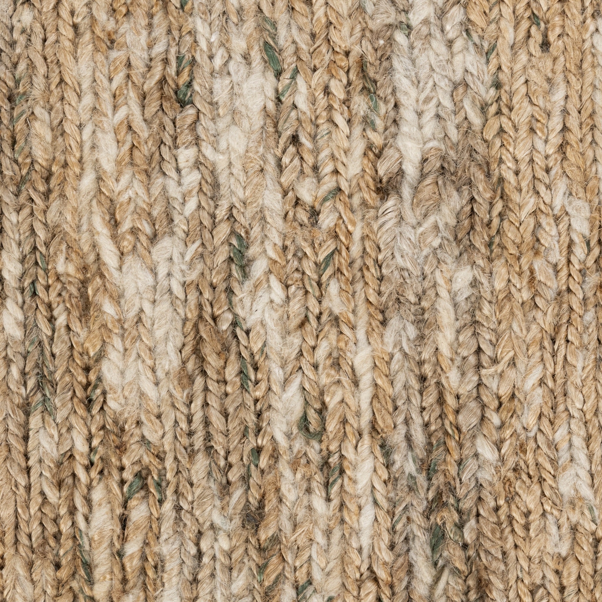 Hayward Soumak Jute Rug -Natural/Green - 2'x3'