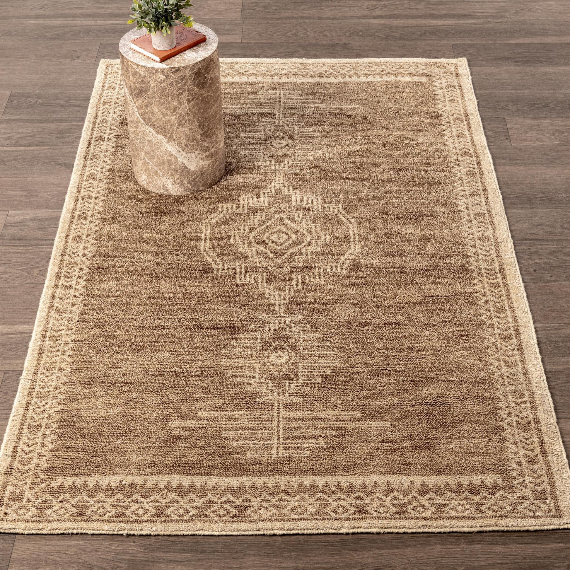 Cairo Hand-knotted Desert Brown - 2x3