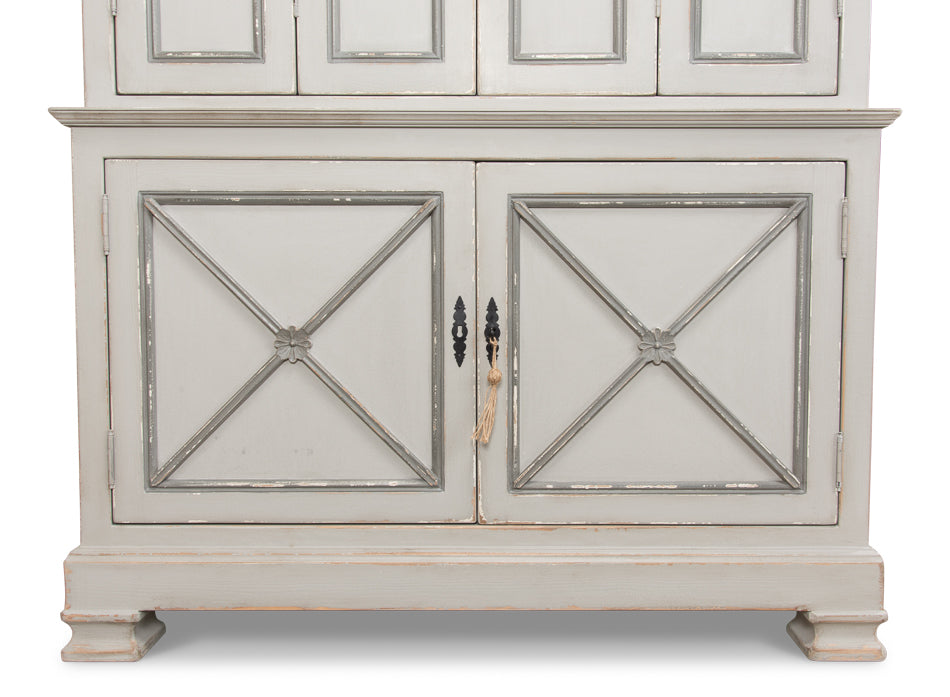 *Painted Directoire Style Cupboard by Sarreid Ltd - view 12