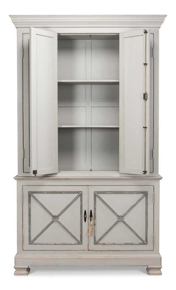 *Painted Directoire Style Cupboard by Sarreid Ltd - view 3