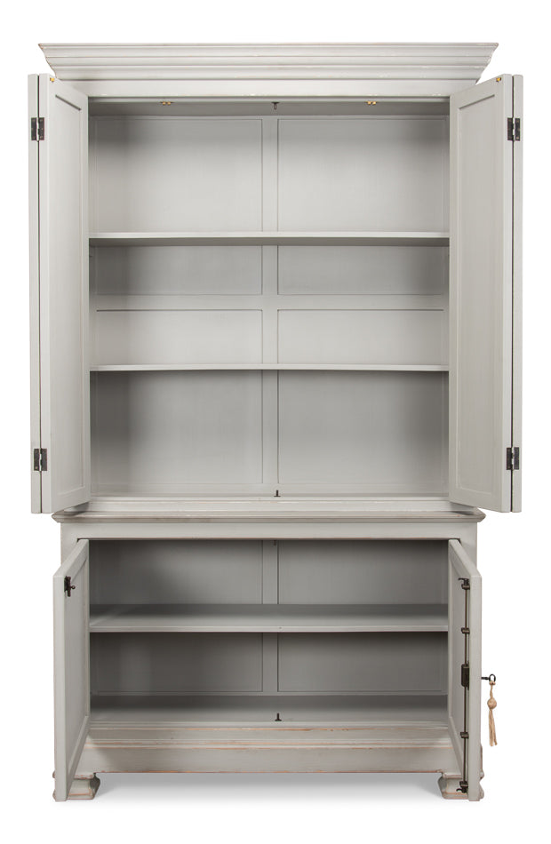 *Painted Directoire Style Cupboard by Sarreid Ltd - view 4