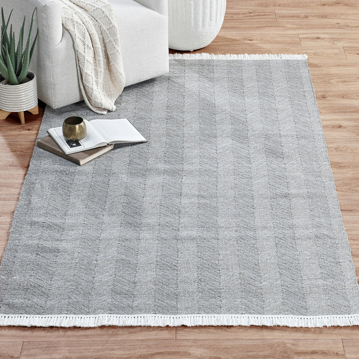 Indoor/Outdoor Augusta Rug - Stone Gray - 2'x3'