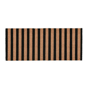 Striped Doormat 24x57 - Black/Natural - 24"x57"