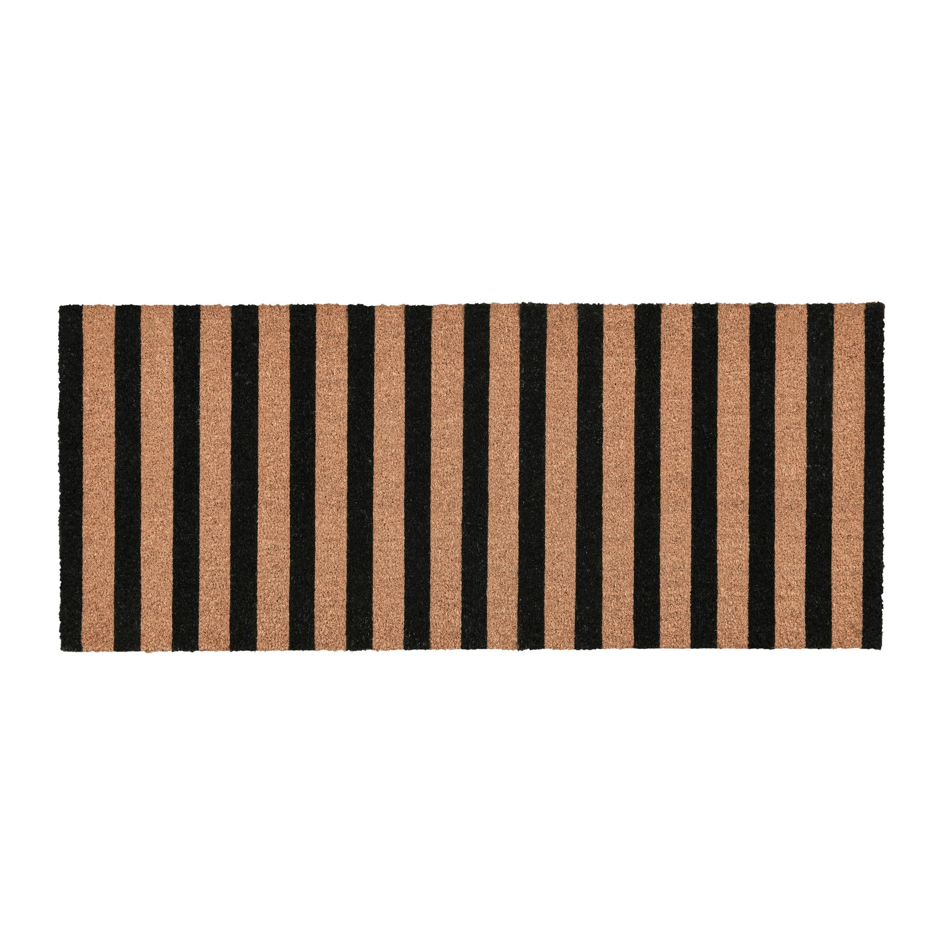 Striped Doormat 24x57 - Black/Natural - 24"x57"