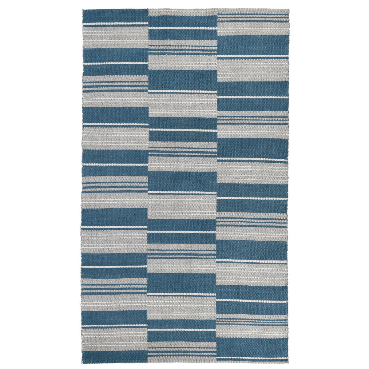 Indoor/Outdoor Colton Stripe Rug - Cabana Blue - 2'x3'