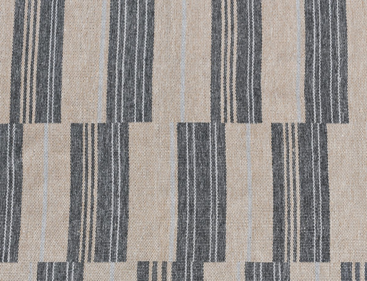 Indoor/Outdoor Colton Stripe Rug - Charcoal - 2'x3'