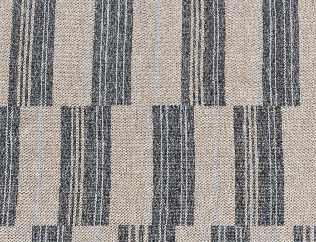 Indoor/Outdoor Colton Stripe Rug - Charcoal - 2'x3'