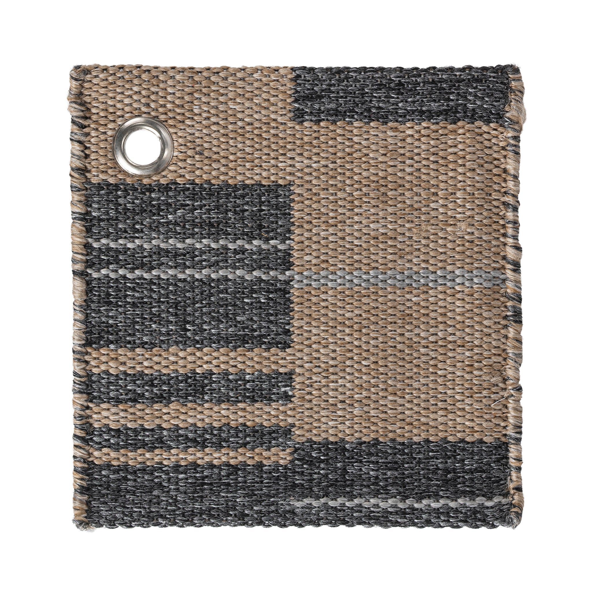 Indoor/Outdoor Colton Stripe Rug - Charcoal - 2'x3'