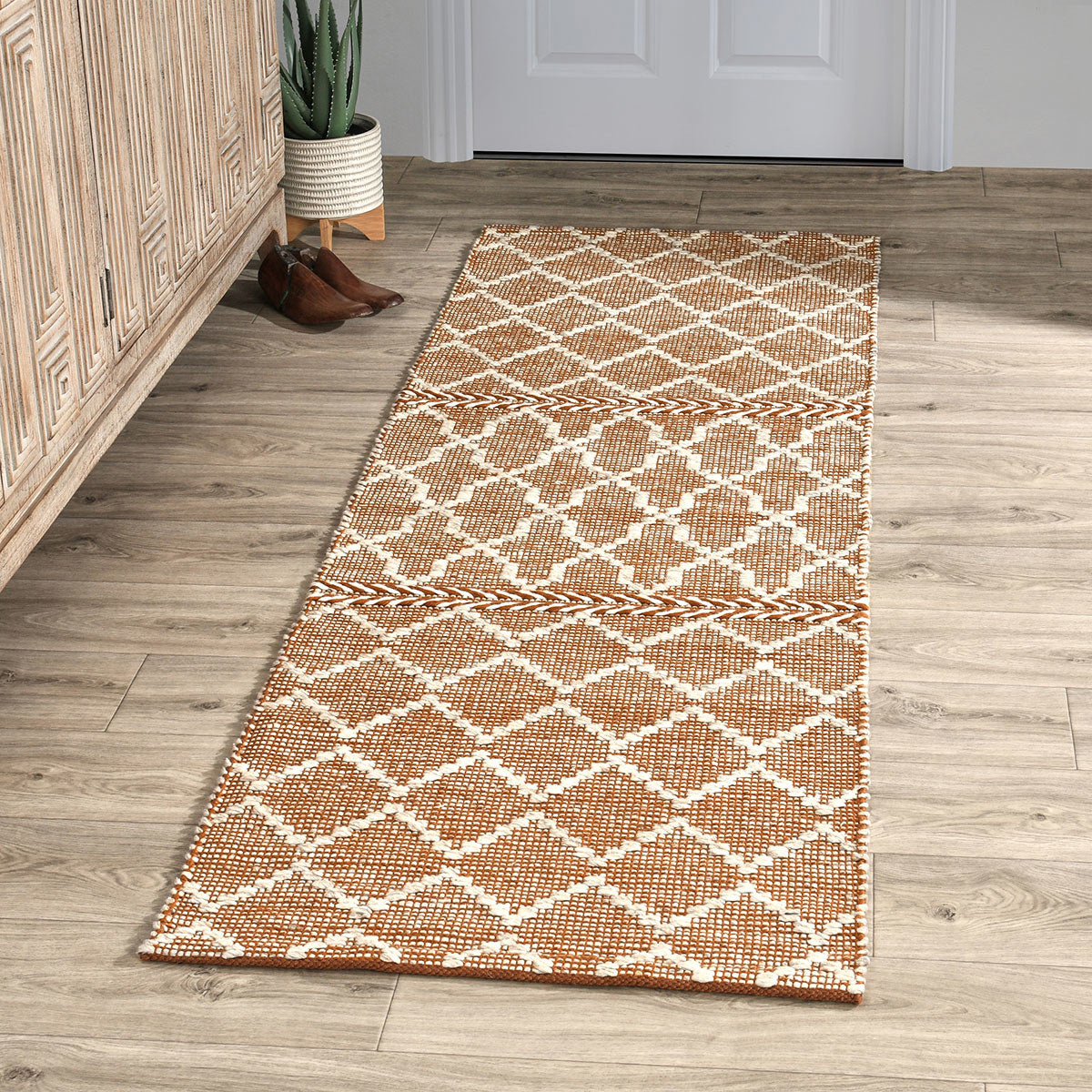 Indoor/Outdoor Sonora Rug - Terracotta/Ivory - 2.6'x8'