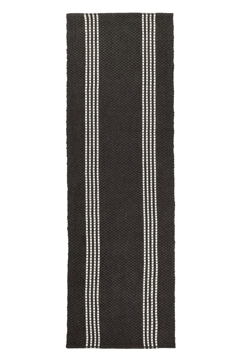 Performance Sorrento Stripe Rug - Charcoal/Ivory - 2.6'x8'