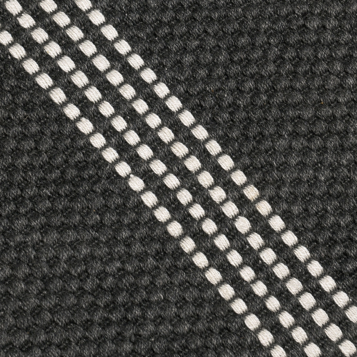 Performance Sorrento Stripe Rug - Charcoal/Ivory - 2.6'x8'