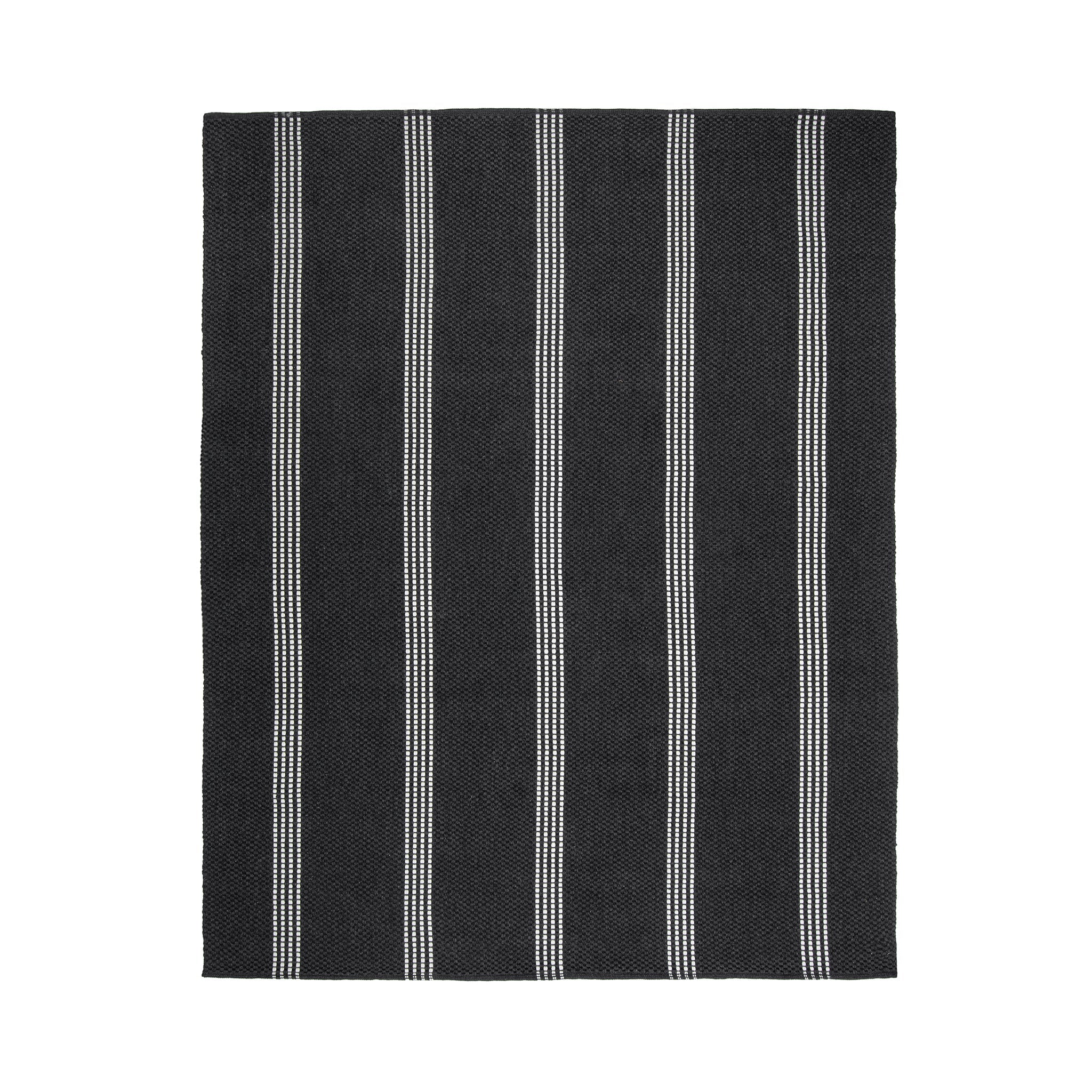 Performance Sorrento Stripe Rug - Charcoal/Ivory - 2.6'x8'