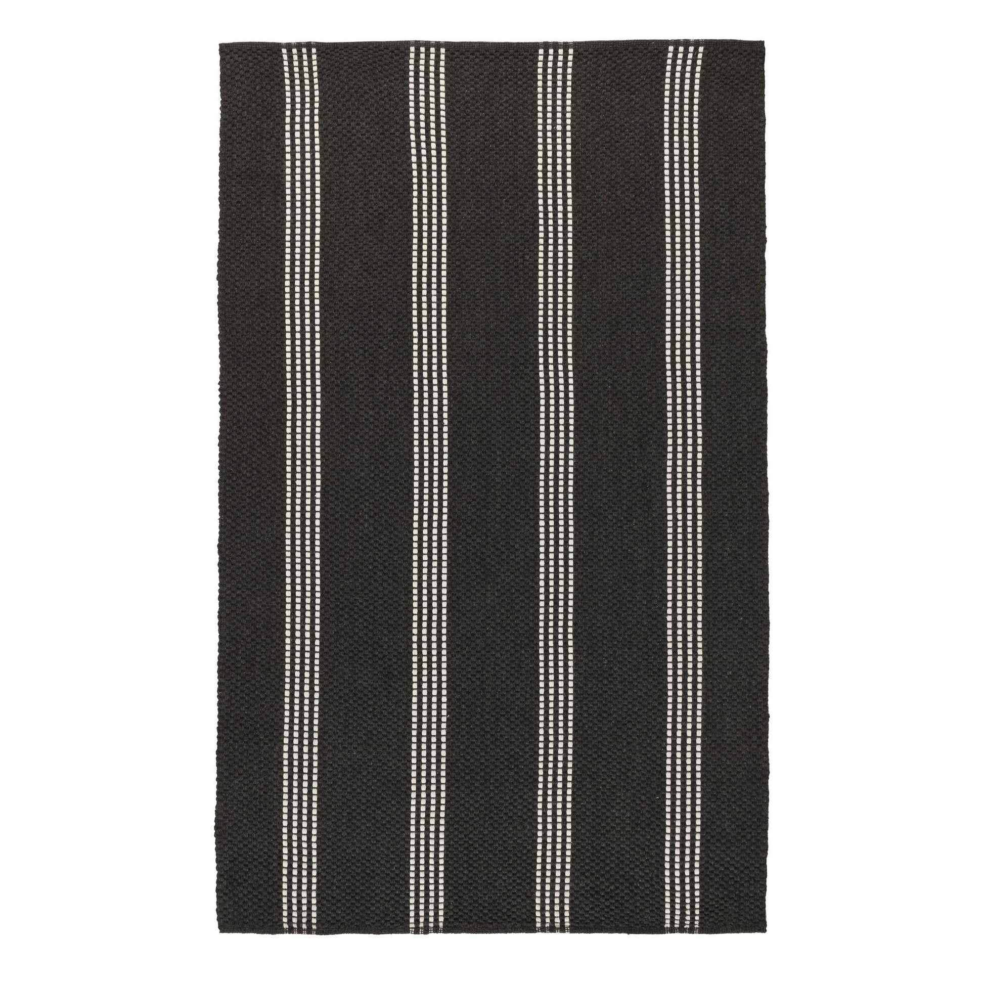Performance Sorrento Stripe Rug - Charcoal/Ivory - 2.6'x8'