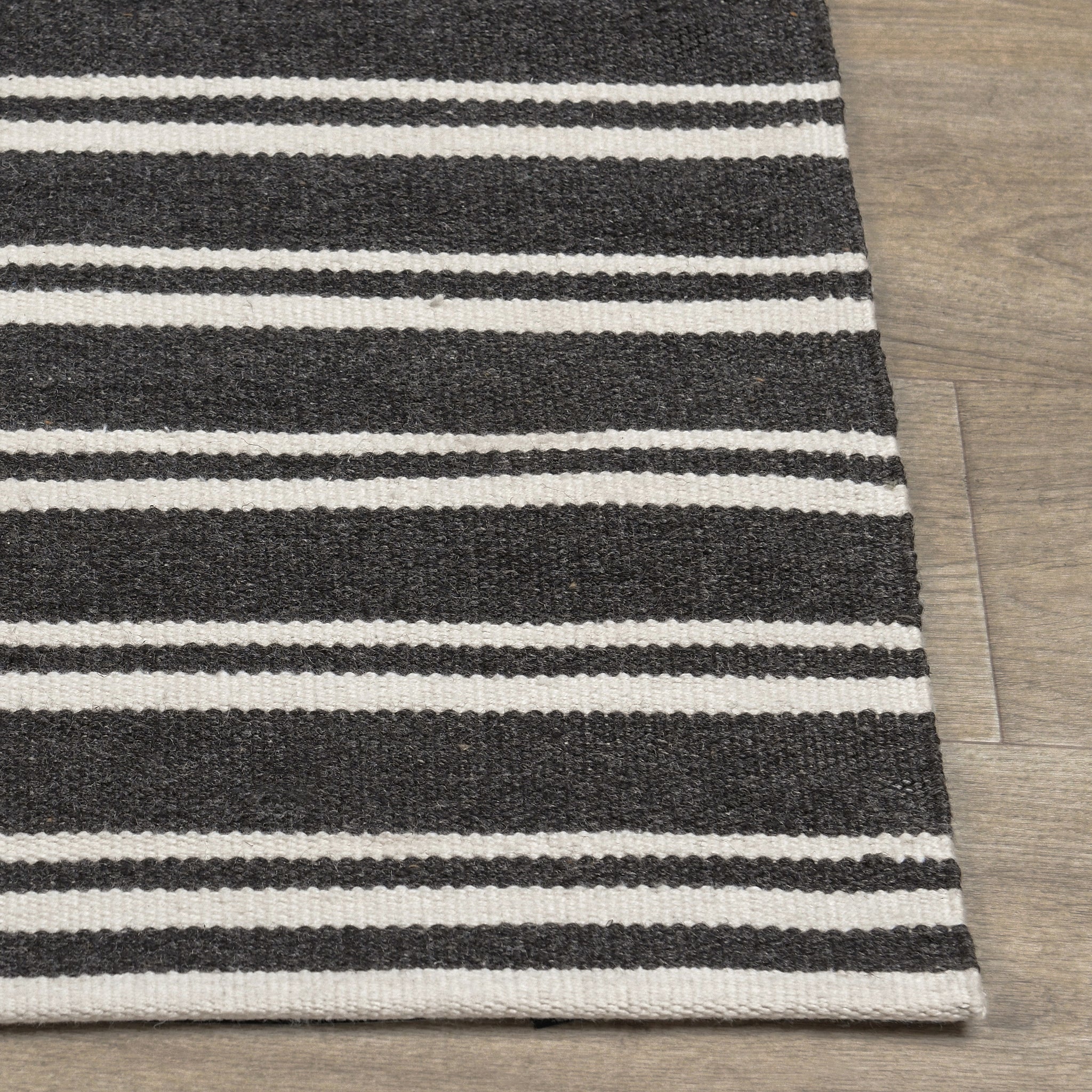 Performance Palma Stripe Rug - Charcoal/Ivory - 2'x3'