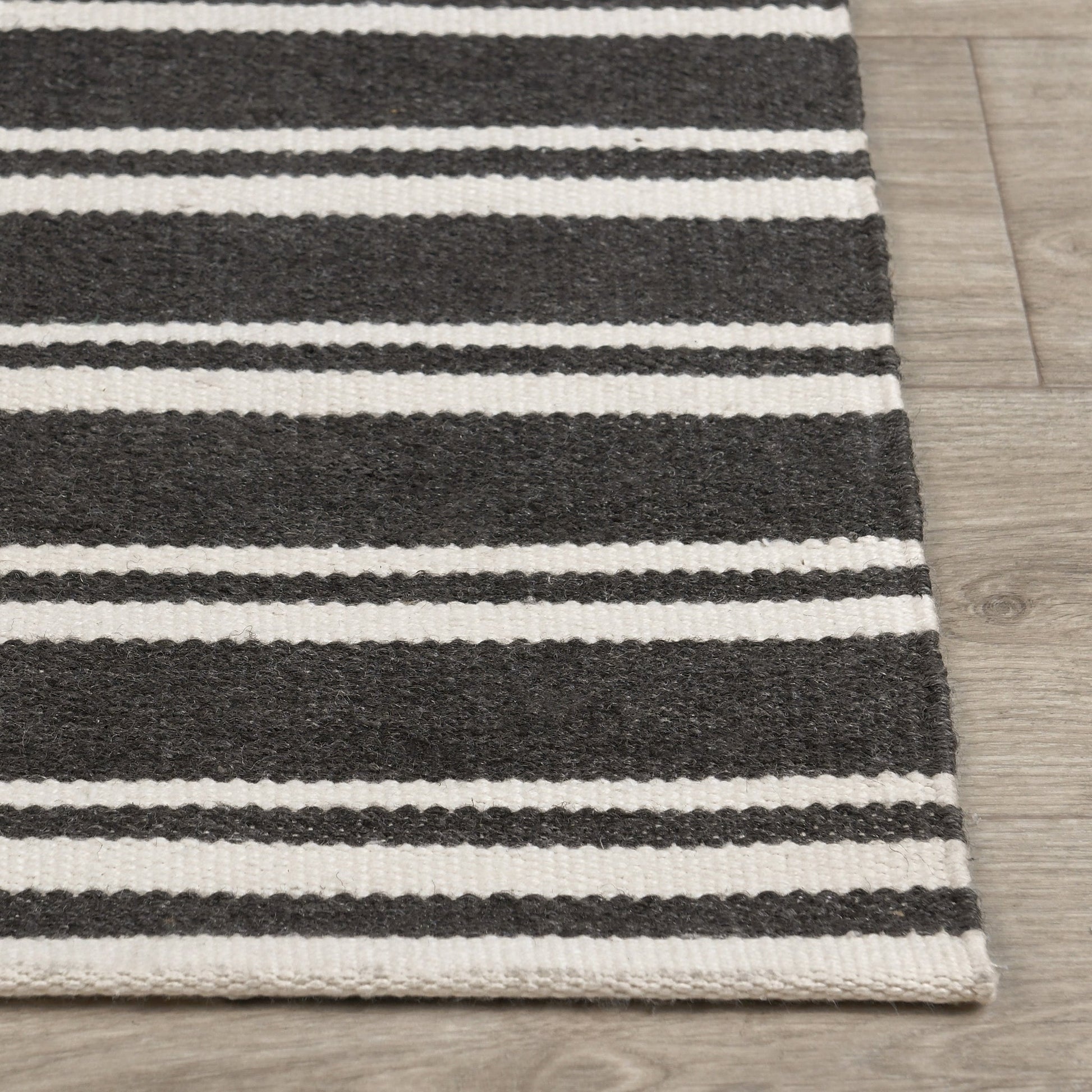 Performance Palma Stripe Rug - Charcoal/Ivory - 2'x3'