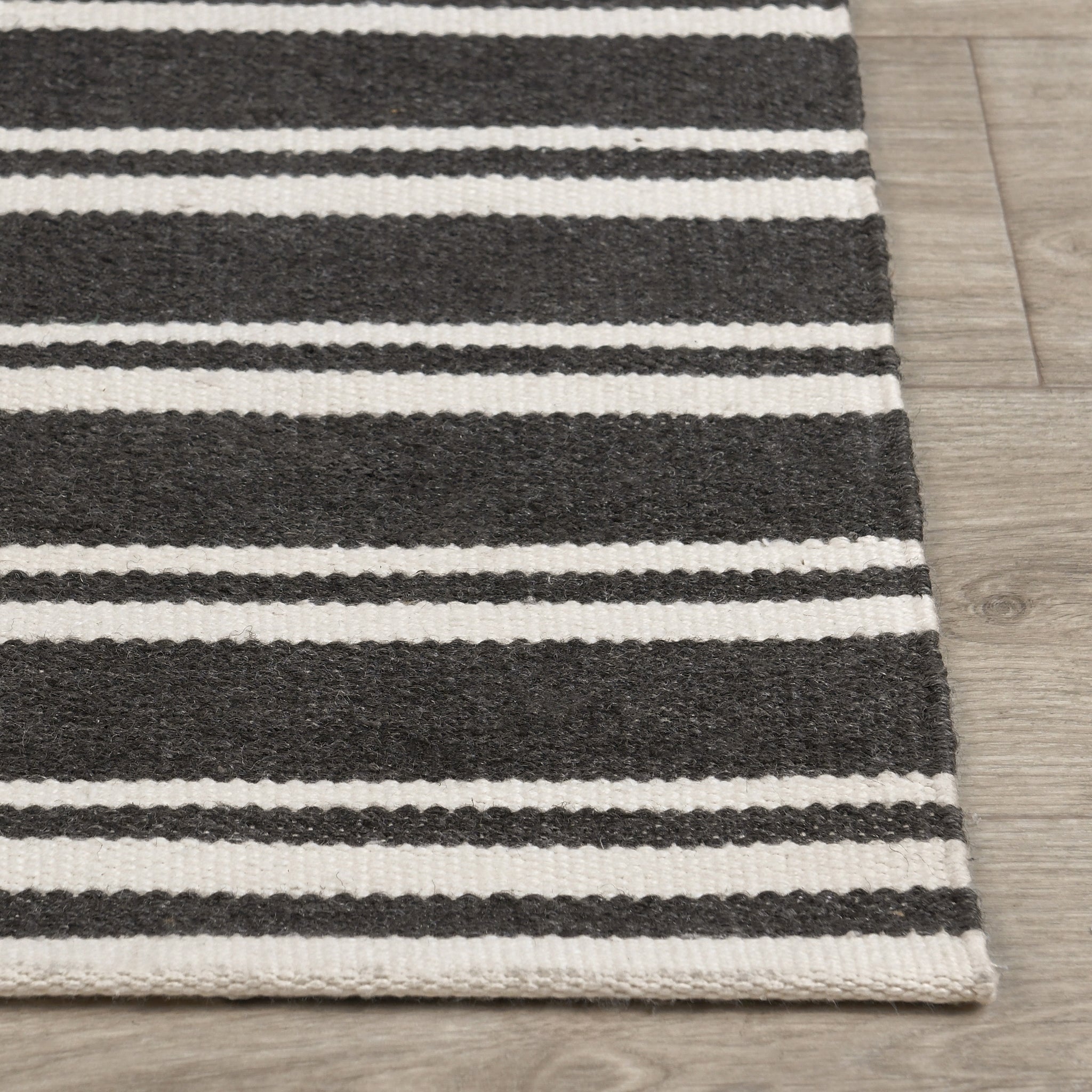 Performance Palma Stripe Rug - Charcoal/Ivory - 2'x3'