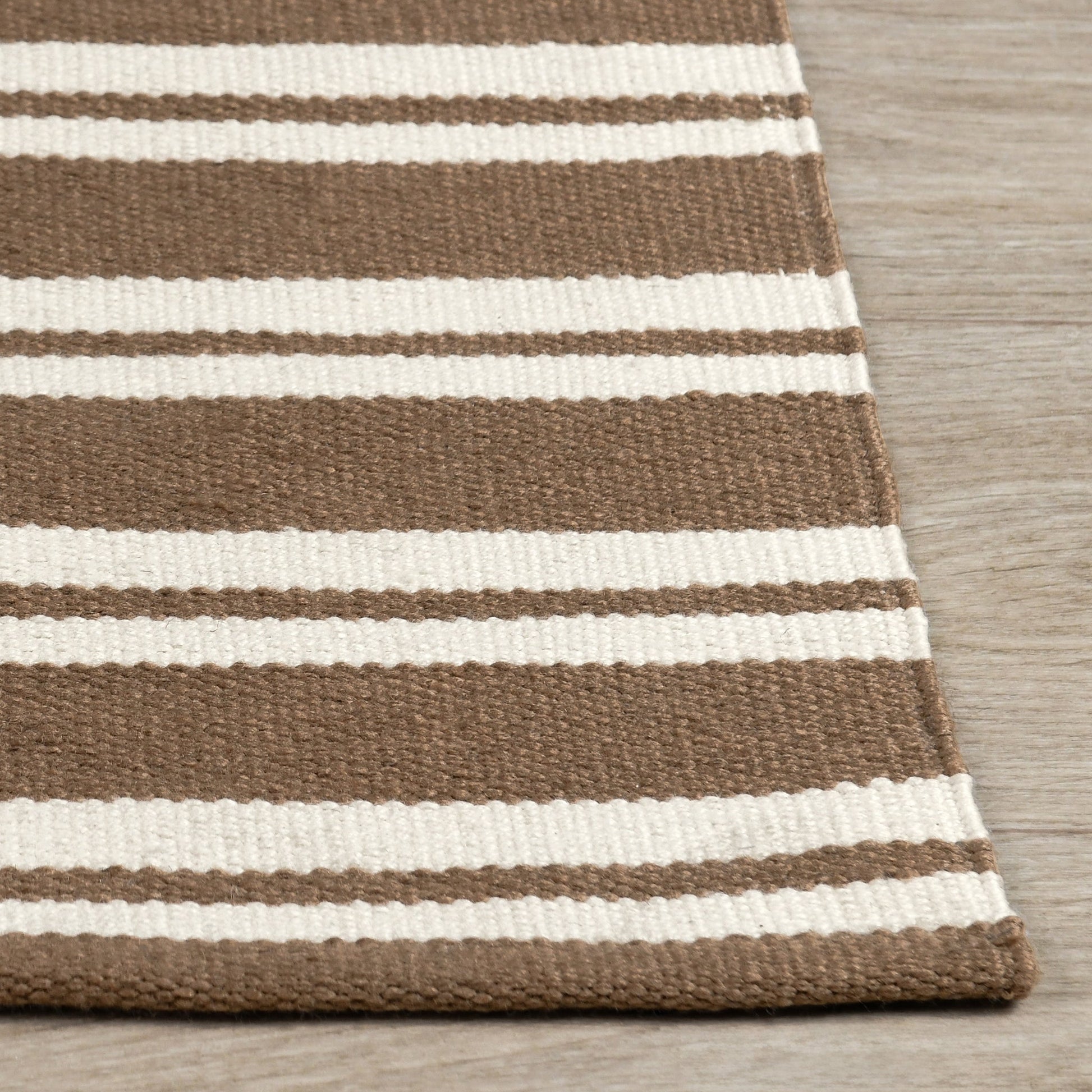 Performance Palma Stripe Rug - Coconut Brown/Ivory - 2.6'x8'