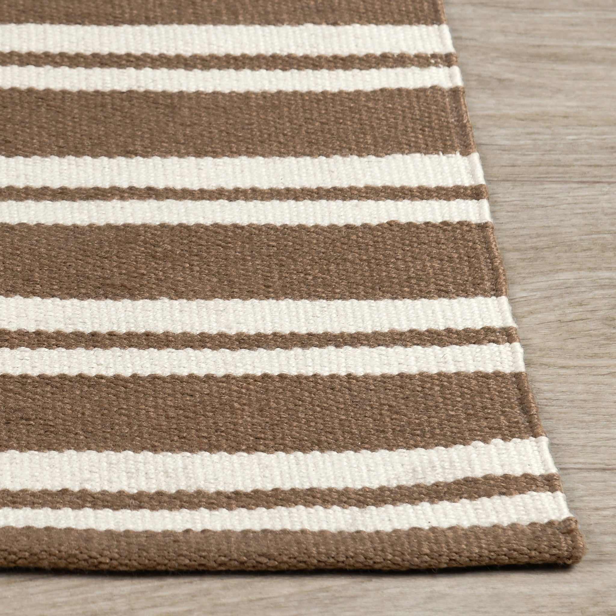 Performance Palma Stripe Rug - Coconut Brown/Ivory - 2.6'x8'