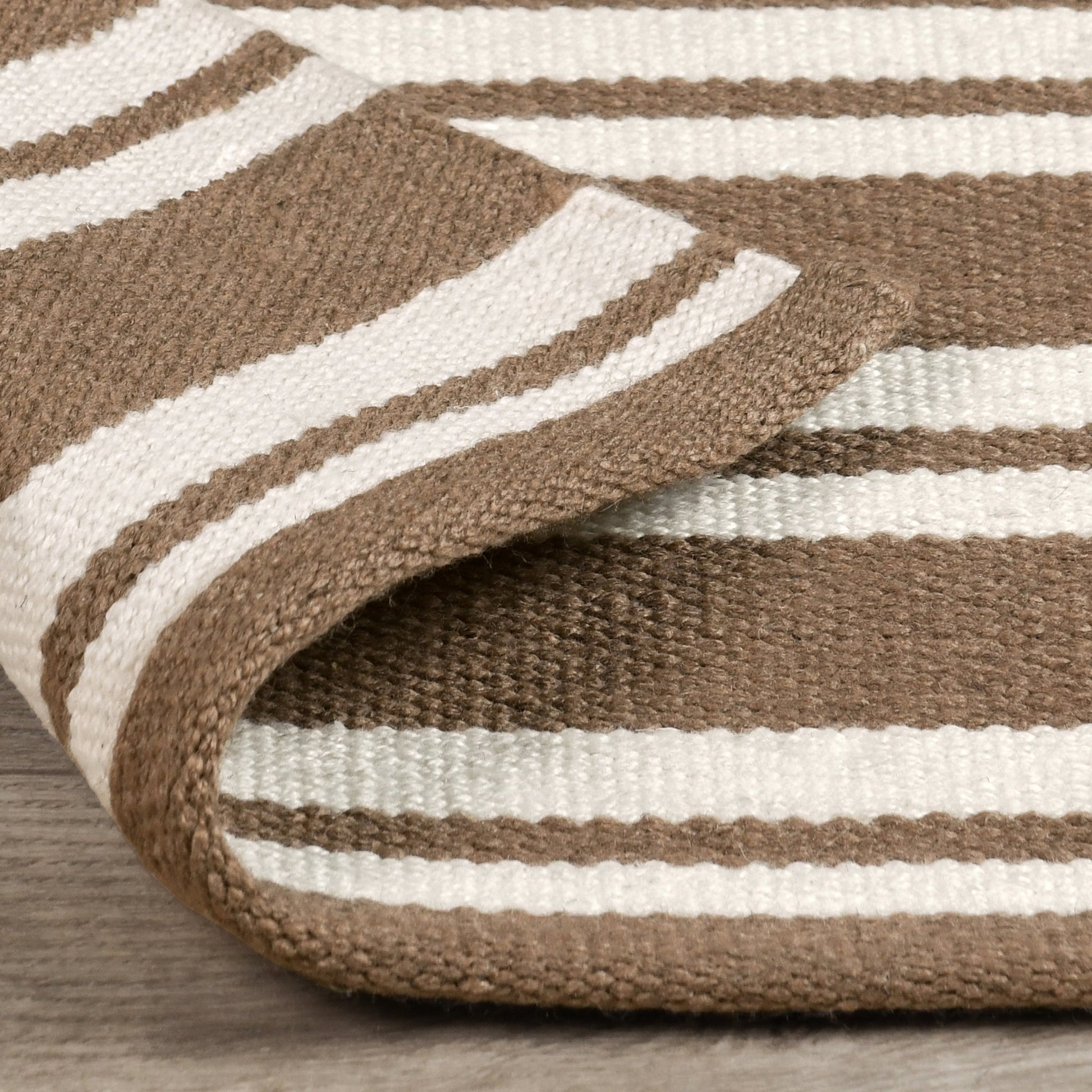 Performance Palma Stripe Rug - Coconut Brown/Ivory - 2.6'x8'