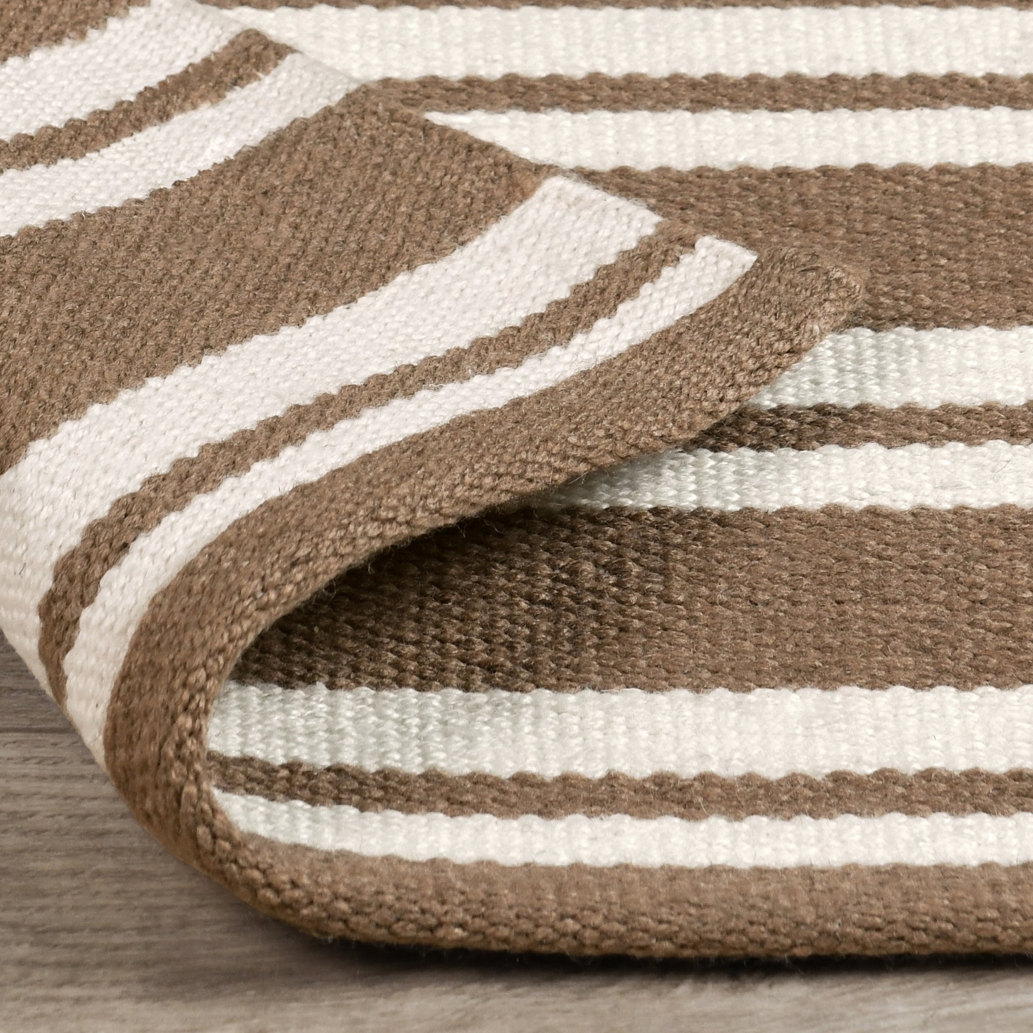 Performance Palma Stripe Rug - Coconut Brown/Ivory - 2.6'x8'