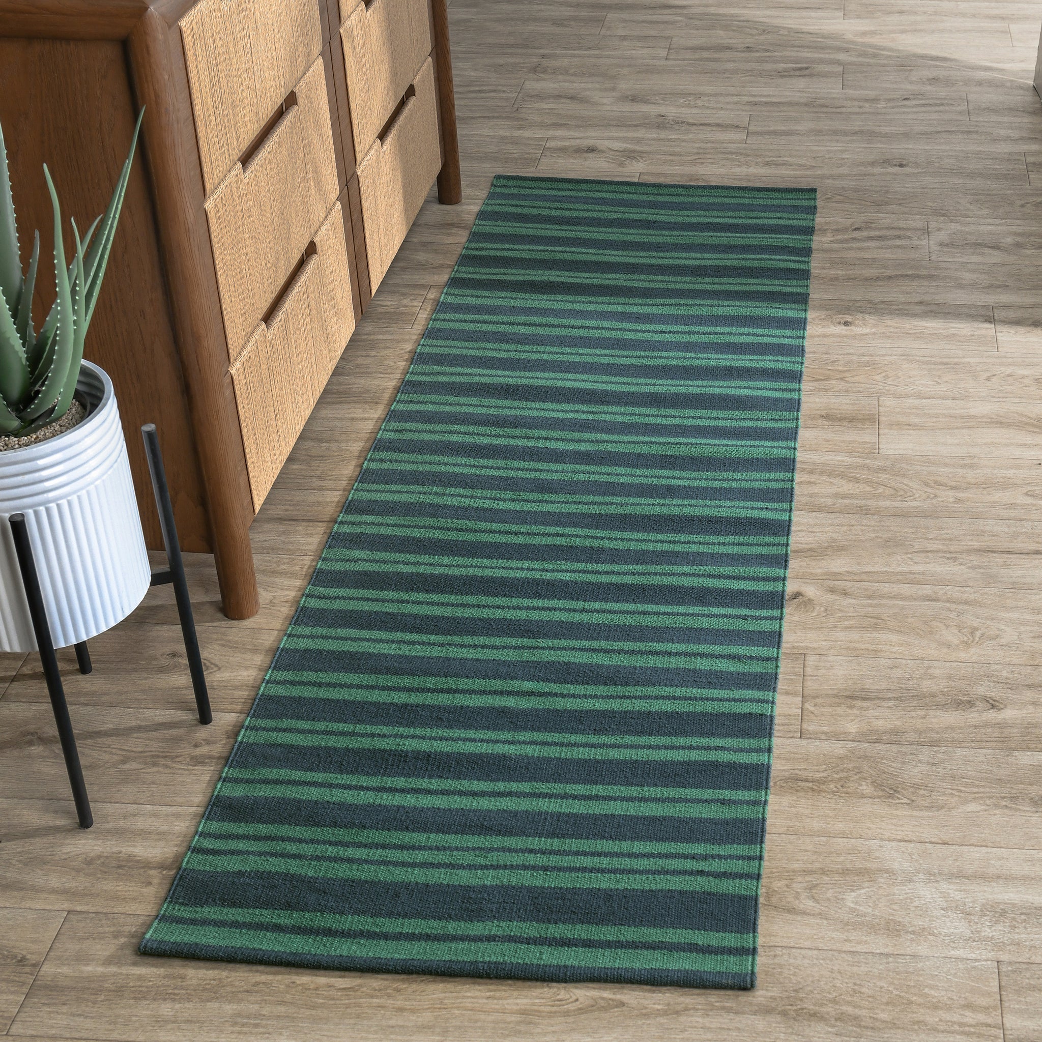 Performance Palma Stripe Rug - Deep Blue/Green - 2'x3'