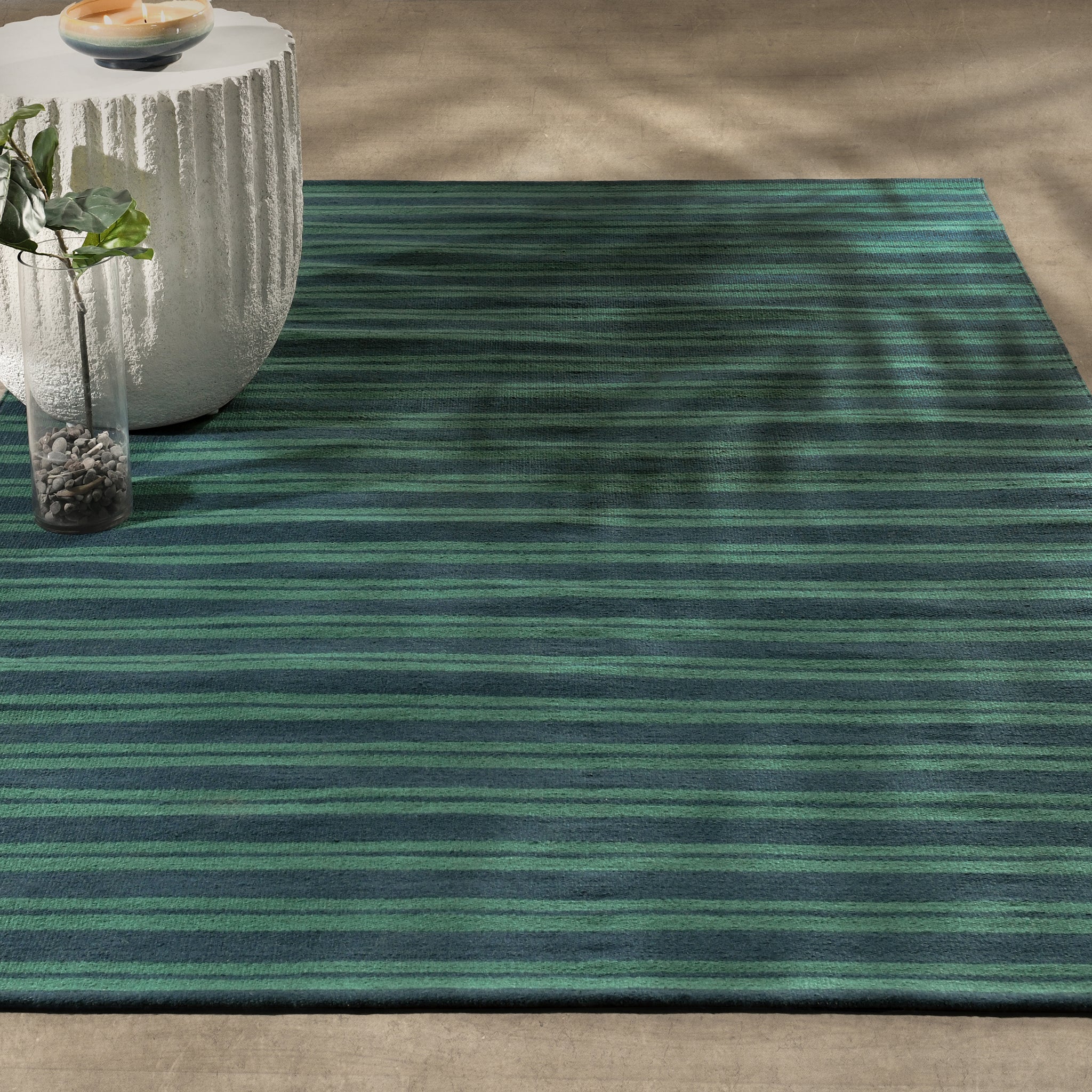 Performance Palma Stripe Rug - Deep Blue/Green - 2'x3'