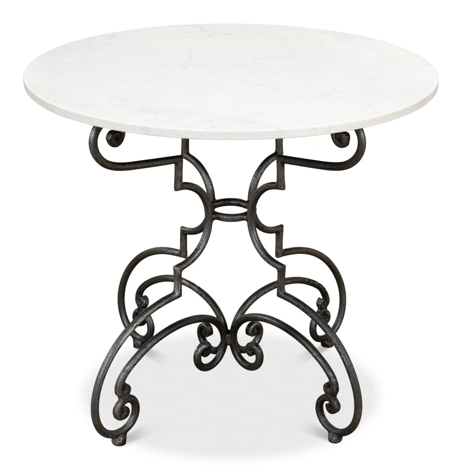 The French Iron And Marble Table by Sarreid Ltd - view 12
