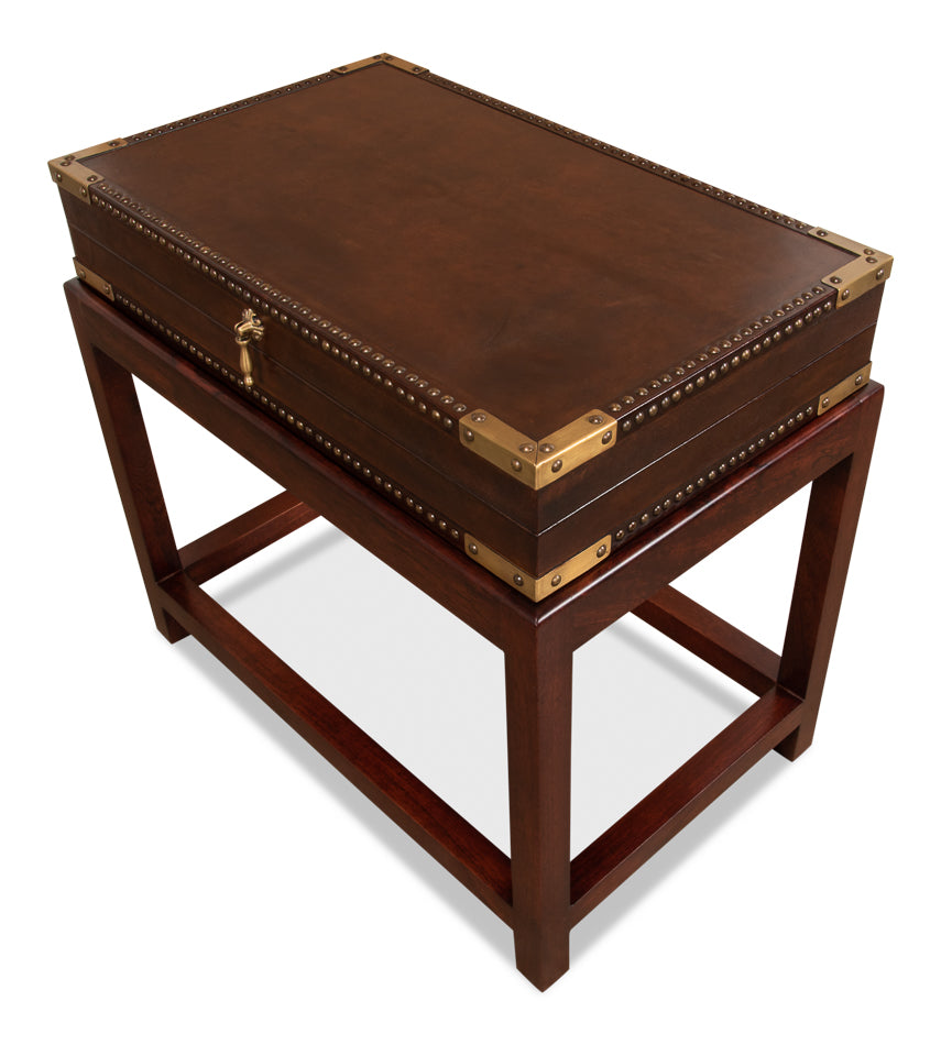 Winchester Box On Stand by Sarreid Ltd - view 3