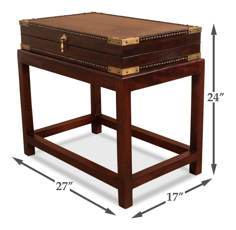 Winchester Box On Stand by Sarreid Ltd - view 6