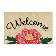 Welcome Doormat 24x36 - Peony