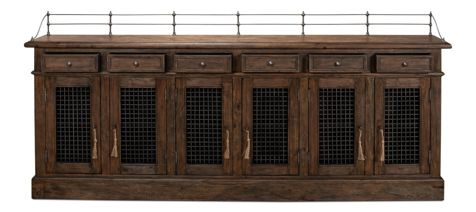 Covent Gardens Sideboard, Old Stain by Sarreid Ltd - view 3