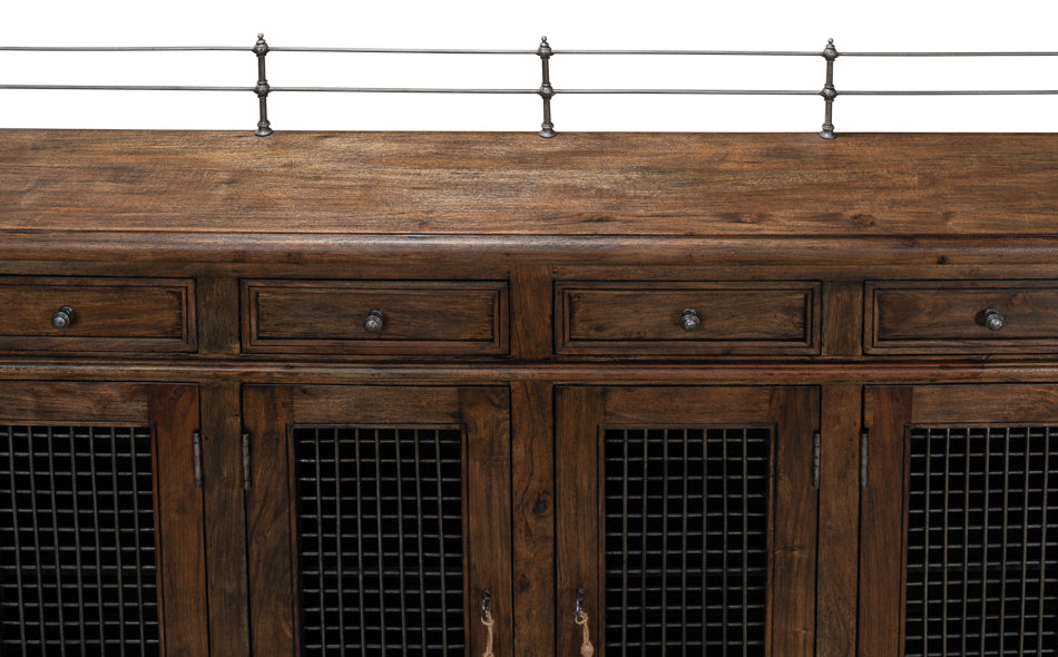 Covent Gardens Sideboard, Old Stain by Sarreid Ltd - view 5