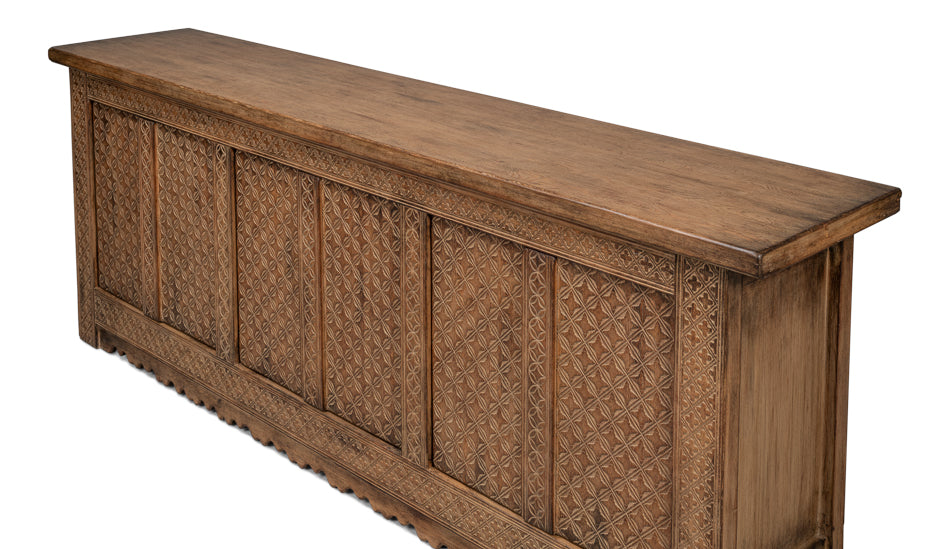 Nader Persian Burnt Brown Sideboard by Sarreid Ltd - view 4