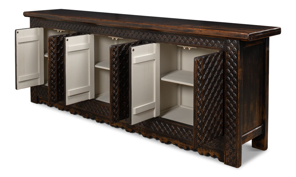 Persian Black Sideboard by Sarreid Ltd - view 3