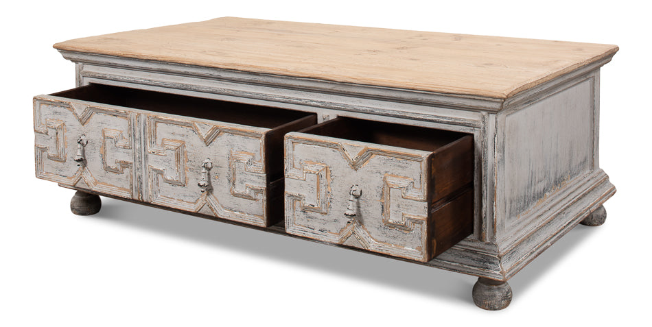 Base And Crown Coffee Table by Sarreid Ltd - view 3