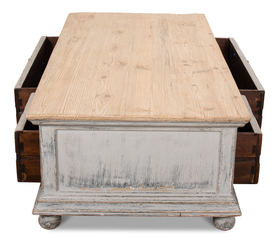 Base And Crown Coffee Table by Sarreid Ltd - view 4